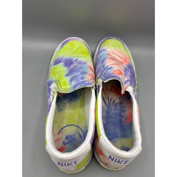 Nike Womens Shoes 10 Tie Dye Slip On Canvas Sneakers Court Legacy Casual Shoes - Picture 4 of 8